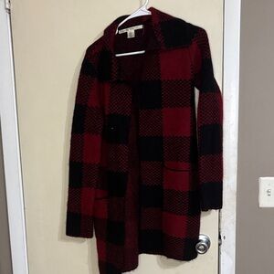 Plaid cardigan